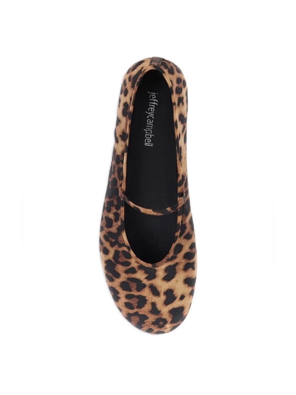 $265 Jeffrey Campbell Dancerina Leopard Satin Ballet Flats